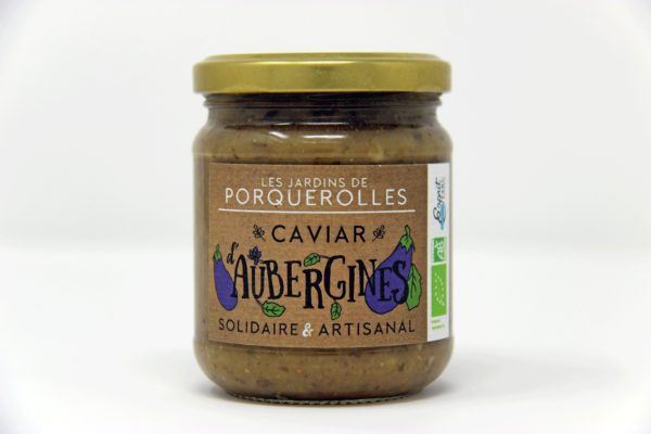 Caviar bio d'aubergines au curry des jardins de Porquerolles