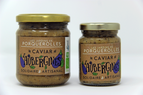 Caviar bio d'aubergines au curry des jardins de Porquerolles