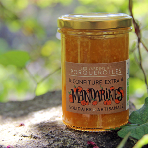 Confiture bio extra de mandarines des jardins de Porquerolles