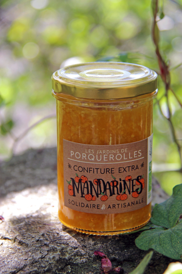 Confiture bio extra de mandarines des jardins de Porquerolles