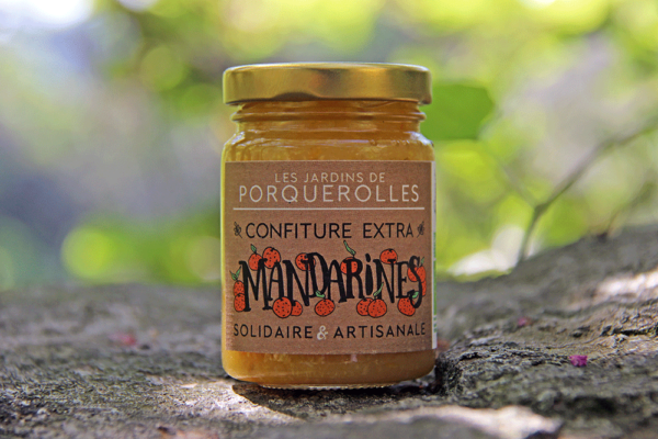 Confiture bio extra de mandarines des jardins de Porquerolles